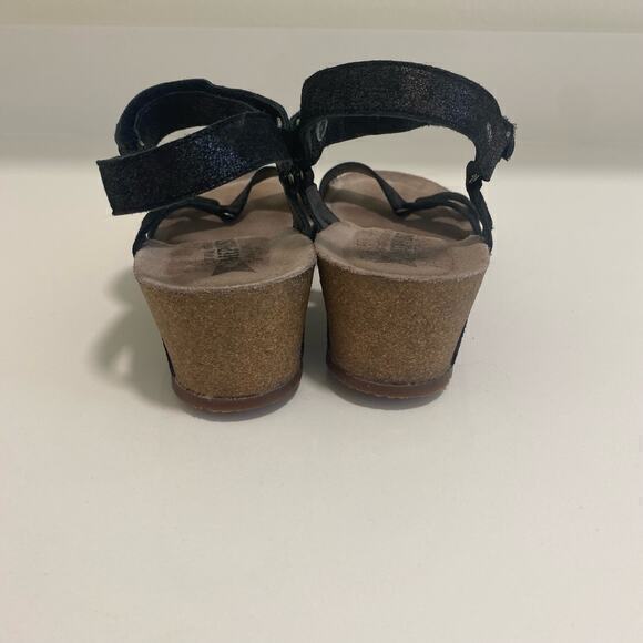 Mephisto Sandal Wedges Women’s size 11 Black‎ and Brown - Picture 4 of 8